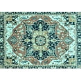 thumbnail image 1 of Ahgly Company Indoor Rectangle Abstract Light Blue Modern Area Rugs, 7' x 10', 1 of 4