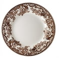 thumbnail image 2 of Spode Delamere Dinner Plate, Brown And White Scroll'S And Flower'S, Set Of 4, 2 of 4