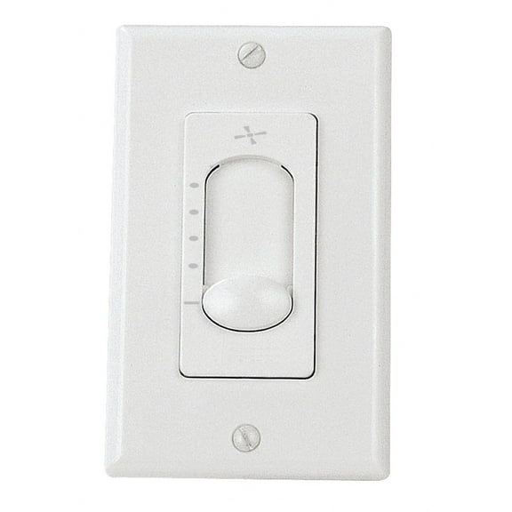 CM-6W Craftmade Lighting Accessory - 4 Speed Fan Control - 2.25 inches wide by 4.5 inches high-White Finish