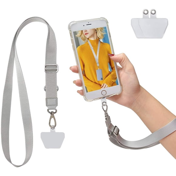 SS Cell Phone Lanyard, Phone Lanyards for Around The Neck with Detachable Adjustable Phone Strap Wrist Lanyard for All