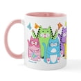thumbnail image 2 of CafePress - Colorful Kitty Cats &Amp; Butterflies Mug - 11 oz Ceramic Mug - Novelty Coffee Tea Cup, 2 of 6