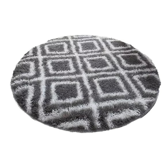 XIEULQP Round Rug 2.6ft Circle Rug Fluffy for Bedroom,Tie Dyed Soft Shaggy Plush Round Carpet for Kids Girls Boys Room Baby Nursery Living Room Playroom Home Décor Washable
