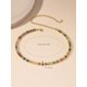 thumbnail image 3 of Collar Choker Dorado con Piedras de Circonita Multicolor Geométrico, 3 of 7