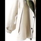 thumbnail image 4 of Gabardina con Capucha para Mujer, Chaqueta con Solapa y Botones, Cortavientos de Longitud Media con Bloques de Color Albaricoque XXXL, 4 of 6