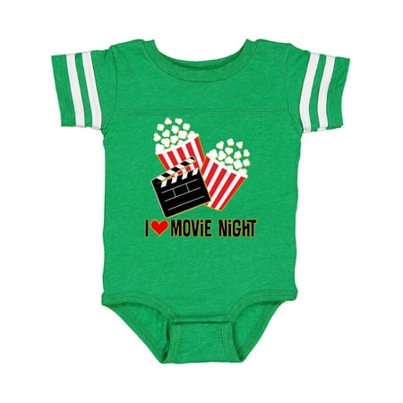 

Inktastic I Love Movie Night Gift Baby Boy or Baby Girl Bodysuit