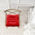 thumbnail image 5 of Soft Short Plush Seat Cushion, 12x12in Thick, Thick Chair Pad, Comfort Butt Pillow, Office Stool Cushion with Back Support for Home Office, Red, 5 of 5