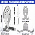 thumbnail image 1 of relayinert 2 Pcs Installation Facile Support Mural en Acier Inoxydable pour Hache, Daggers et Couteaux Robuste et Durable, 1 of 6