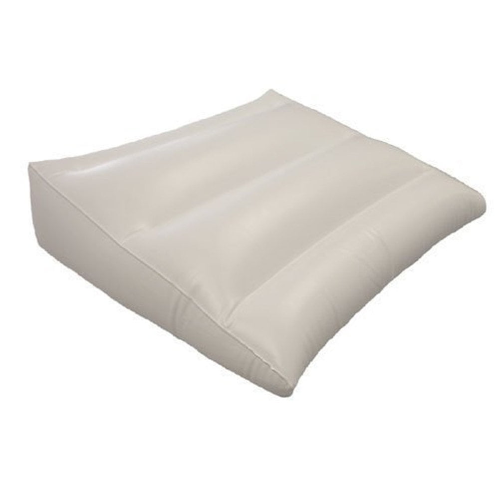NEW Inflatable Bed Wedge Pillow w/ Pump & Cover Breathe Easier Reduce