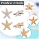 thumbnail image 5 of 1 caja de 40 botones de metal de aleación de 19 mm, con forma de estrella de mar, con temática de playa, océano, dorados y plateados, a granel., 5 of 5