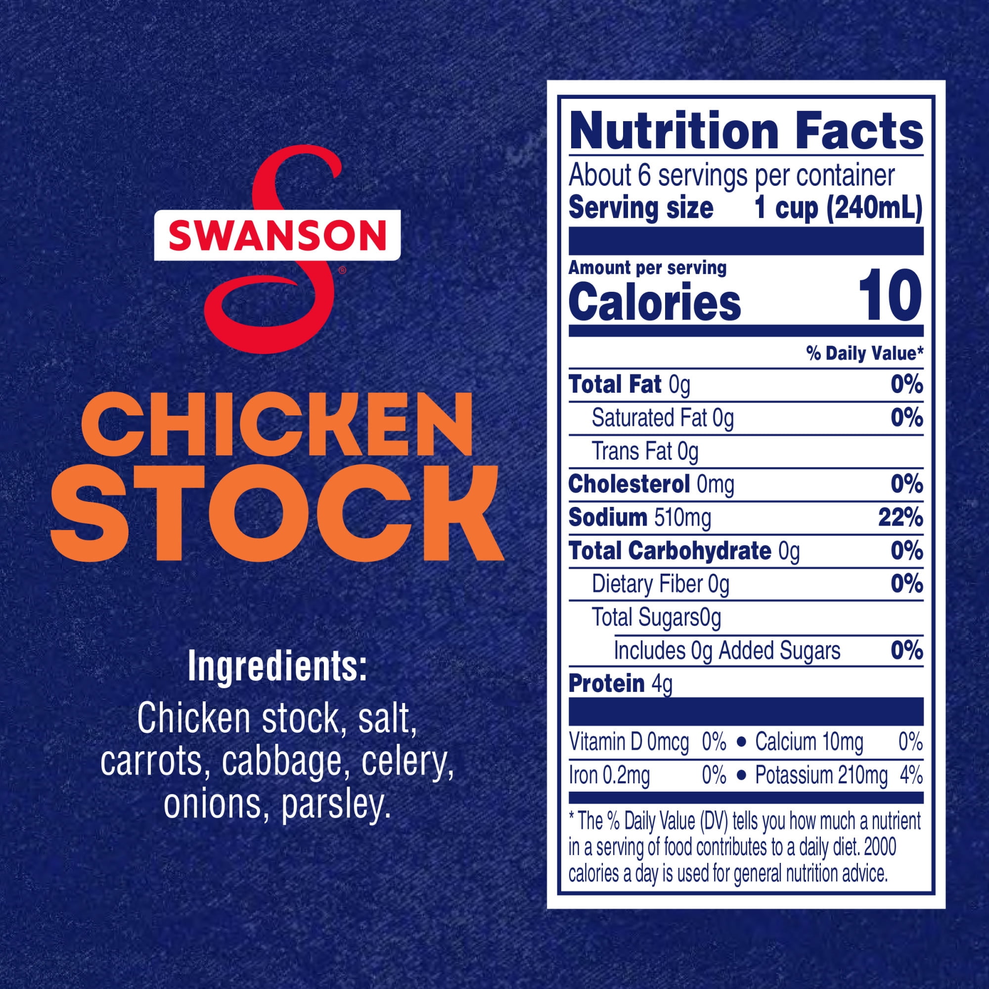 Swanson Chicken Stock, 48 oz Carton