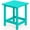 Aqua, variant on Harbweb Outdoor Adirondack Side Table, HDPE 14.7" Patio Side Table for Patio, Aqua