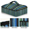 thumbnail image 2 of Iauyy Casserole Carrier for Hot Food Insulated Casserole Travel Carry Bag with Lid Food Warmer Bag for Party/Picnic,Vintage Blue, 2 of 7