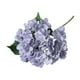 thumbnail image 2 of Arreglo floral de hortensias artificiales de tela de seda de 17,7 pulgadas con hojas verdes. Gris, 2 of 9