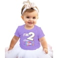 thumbnail image 3 of I'm 2 Birthday Shirt for Boys & Girls Happy Birthday to Me Unisex Toddler Tee Purple Shirt 2T, 3 of 5