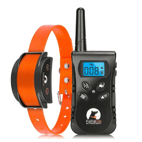 Paipaitek Vibration Collar for Dogs, No Shock Collar with Remote Up to 1600ft Remote Range, w/Sound and Vibrate Feature Dog Training Collar