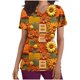 thumbnail image 2 of Fiudx Ofertas Flash Artículos En Oferta Blusa de Lactancia con Bolsillos y Manga Corta con Cuello En V y Estampado En Barbacoa para Mujer, 2 of 5