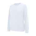 thumbnail image 7 of Endives Women's Long Sleeve Shirts Round Neck Womens Tops Solid Color Basic Tee T Shirts Streetwear Outerwear S-5XL White, 7 of 7