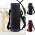 thumbnail image 1 of Xihbxyly Funda de Tela para Botella de Agua, Funda Aislante Protectora, Diseño Cruzado, Versátil para Botellas y Vasos, Ideal para Picnics Al Aire Libre, Tela Duradera, Bolsa de Almacenamiento de 1 P, 1 of 5