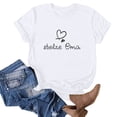 thumbnail image 4 of Mother's Day Summer Clothes Womens Clothes Short Sleeve Tee Mom/Mama Letter Printed Casual Base T Shirts Loose Fit (S, White 12), 4 of 4