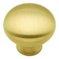 thumbnail image 2 of Belwith Keeler Generic Solid Brass Round Knob Collection Knob, 1-1/4" Dia - Satin Brass, 2 of 2