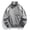 Gray, variant on Men's Color Block Track Jacket, Full Zip Stand Collar Windbreaker Lightweight Casual Striped Sport Outerwear