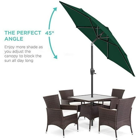 7ft 78 8 Inch Waterproof Anti Uv Outdoor Umbrella Patio Table Umbrella Yard Umbrella With Stand And 6 Bones Type Walmart Canada