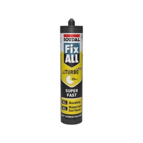 Soudal Accumetric 175563 9.8 oz Fix All Turbo Adhesive, White