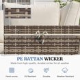 thumbnail image 6 of MRUAKA 7 Pieces Wicker Outdoor Patio Furniture Set, All Weather Yellow PE Rattan Sectional Conversation Sofa Set for Backyard,Pool,Beige, 6 of 8