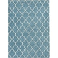 thumbnail image 2 of Nourison Amore Trellis Aqua 3'11" x 5'11" Area Rug, (4x6), 2 of 9