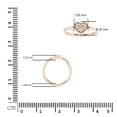 thumbnail image 4 of 0.07 Carat Round Moissanite Heart Shaped Ring 14K Rose Gold Plated 925 Sterling Silver Diamond-Look Promise Ring Dainty Minimalist Stackable Engagement Fashion Jewelry Gift Size 5, 4 of 4