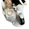 thumbnail image 3 of Abbraccia Wedding Cake Topper Bride and Groom Wedding Couple Figurine Craft Synthetic Resin Unique Art Cake Decorations for Anniversary, 3 of 8