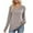 Gray, variant on Women's Tunic Tops Ribbed Knit Crossover V Neck Long Sleeve Brushed Fleece T Shirts Soft Casual Lightweight Sweaters(Blue,XX-Large)