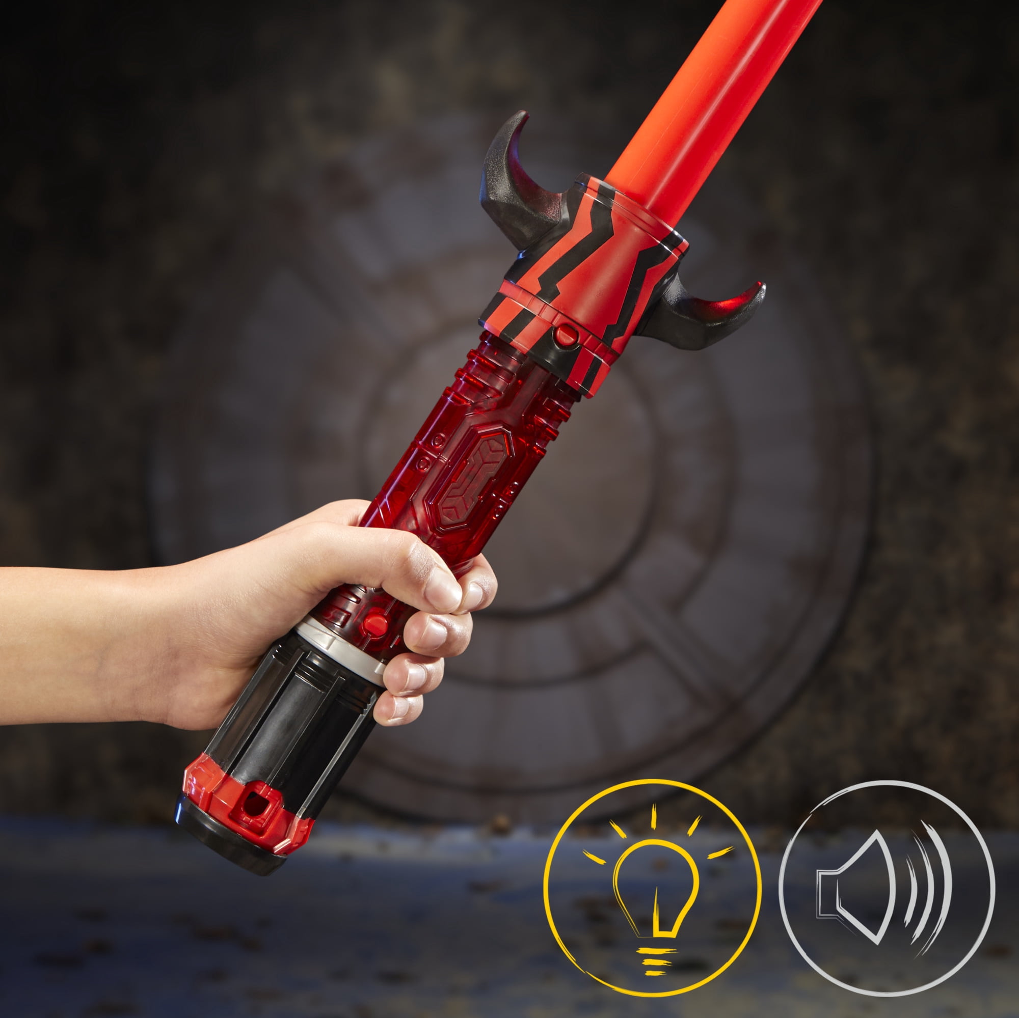 Star Wars Lightsaber Forge Kyber Core Dark Side Villains Pack, Red Customizable Lightsabers
