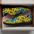 thumbnail image 3 of Autism Puzzle Piece Sunflower Running Shoes Sneakers Mesh Black Size 7, 3 of 5