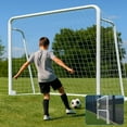 thumbnail image 2 of Slsy Foldable Soccer Goal - 12x6FT/10x6FT/8x6FT/6x4FT Soccer Goals for Backyard - Foldable Steel Soccer Goal with Training Target & 6 Cones for Teens/Adults Practice Training, 2 of 8
