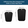 thumbnail image 6 of 8pcs Boot Shaper Form Inserts Reusable Tall Boot Support Holder Pads for Men Women Knee High Boots Black, 6 of 7