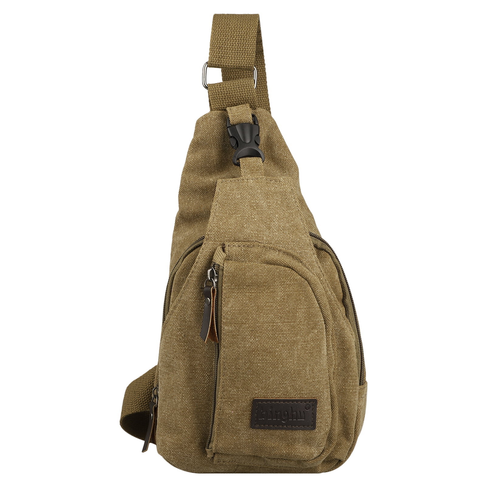EEEkit - Vintage Canvas Sling Backpack,EEEKit Outdoor Sports Chest Bag ...