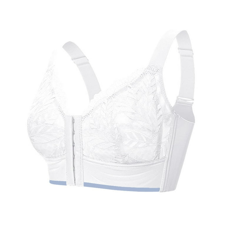 Bras for Women No Underwire Thin Front Button Cover T Shirt Bra