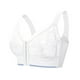 thumbnail image 1 of Gibobby Brasier Deportivo con Cierre Frontal Ropa interior fina deompleta para mujer, sujetador deportivo inalámbrico con botón frontal de sujetadores de talla grande(Blanco,36/80C), 1 of 5