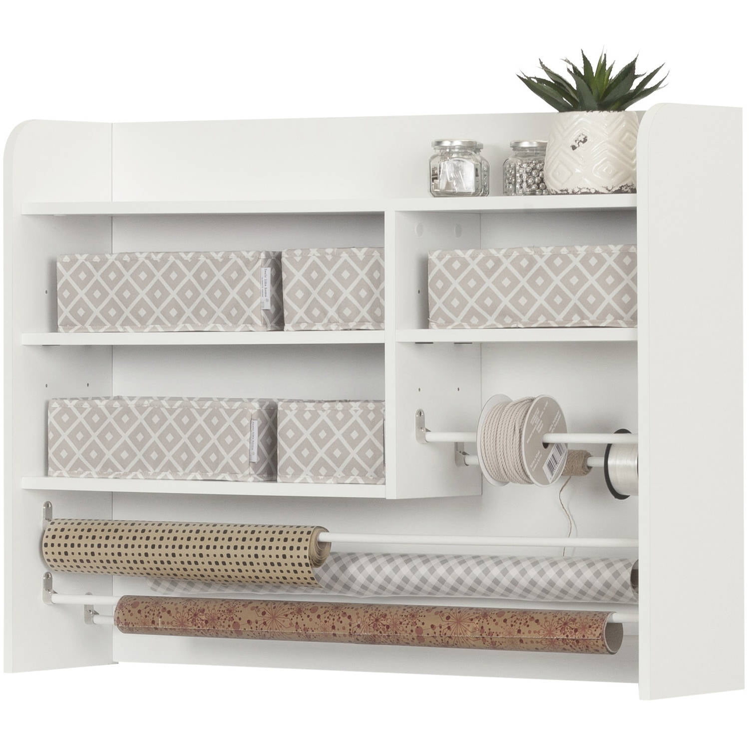 South Shore Crea Craft Storage Hutch, White