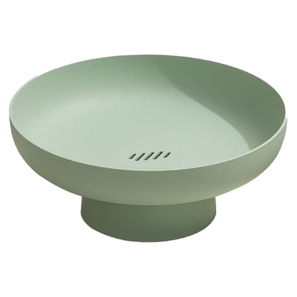Yuarrent ABS frutero portátil desmontable reemplazo secado reutilizable lavable sala de estar tuerca caramelo galleta bandeja cesta Cocina y Comedor Verde