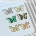 thumbnail image 3 of 10 accesorios de uñas de mariposa de circonio para manicura de mariposa de cristal accesorios de uñas diy, 3 of 5