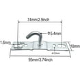thumbnail image 3 of Paquete de 3 ganchos de techo de 95 mm para lámpara de techo, placa base, tornillos de gancho para araña, montaje de hierro resistente galvanizado, accesorio colgante para lámparas IKEA europeas, ventiladores de techo, cesta de flores, soporte de decoración. Sincero Electrónica, 3 of 6