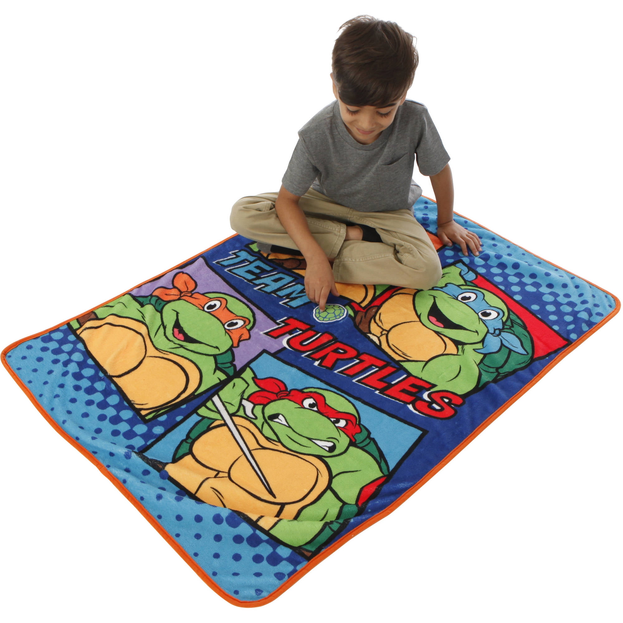 Teenage Mutant Ninja Turtles Toddler Blanket with Sound
