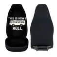 thumbnail image 6 of XYZCANDO Bus Quote Print Front Seats Protector for Man Anti-Scratch Vehicle Interior Cushion Protector Easy to Install Decorative, for Van Sedan Auto, 6 of 10