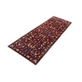 thumbnail image 4 of Maroon Red Floral 3X8 Chobi Serapi Oriental Rug, 4 of 11
