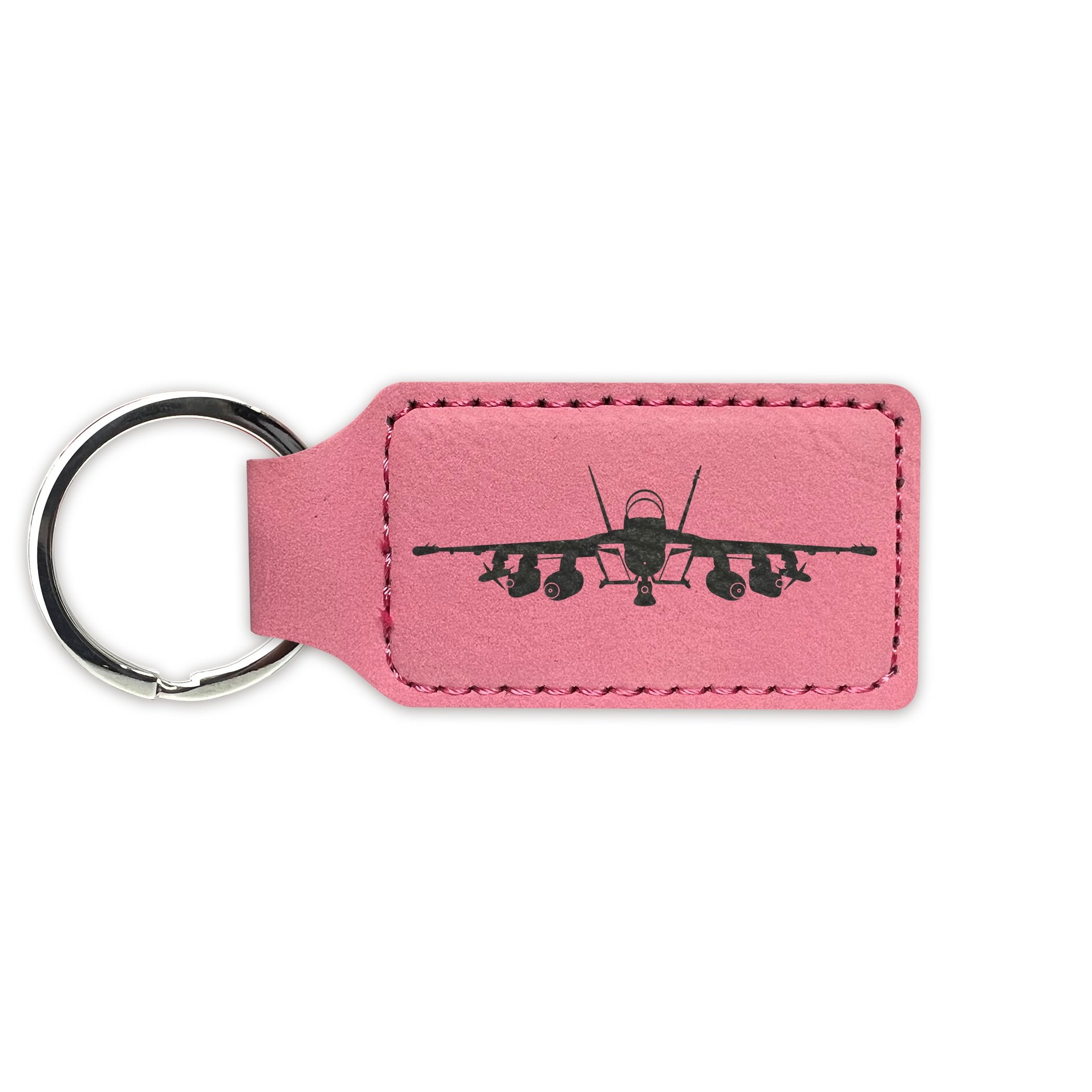 EA-18G Growler Keychain Leatherette Rectangle - Laser Engraved - Many ...