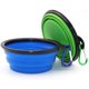 thumbnail image 2 of 2 piezas (350 ml, azul y verde) Comederos portátiles plegables para perros, comederos de viaje para perros y gatos, 2 of 5