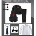 thumbnail image 2 of Lycody Boys Suit Set Slim Fit Kids Formal Suits Toddler Tuxedo Wedding Prom Classic Suits for Boy Teen Black Blue Dress Outfit, 2 of 6