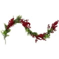 thumbnail image 1 of Northlight Guirlande de Noël Baies Rouges et Pin Givré 5 Pieds x 12 Pouces - Non Éclairée, 1 of 3